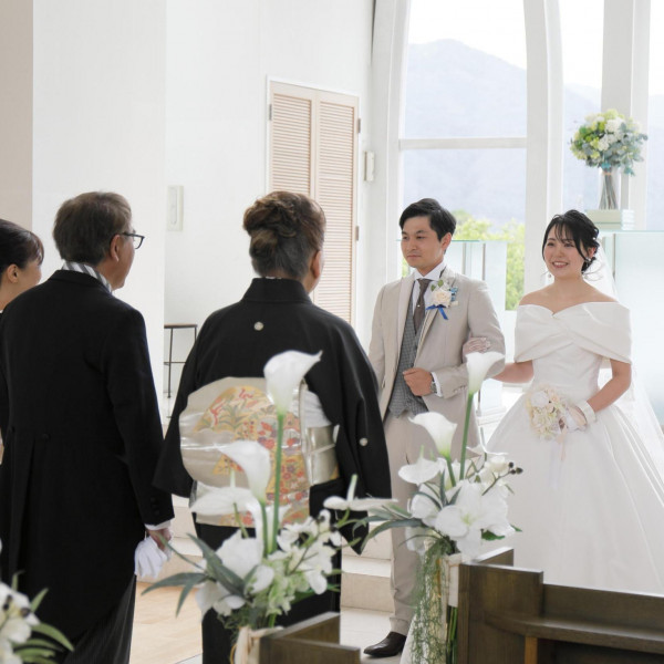 憧れのドレス姿の写真を