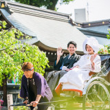 会食会場への移動を人力車にされるのもおすすめです♪