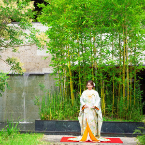 水のせせらぎが心を落ち着かせる。|太宰府迎賓館の写真(13497639)