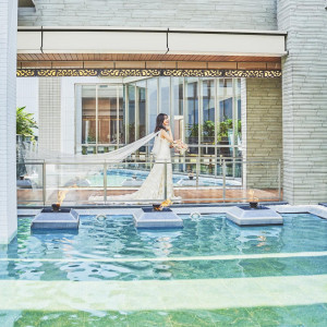 街中に佇むリゾート空間を贅沢に貸切に|ノートルダム北九州/FIVESTAR WEDDINGの写真(54399250)