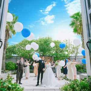 思いをバルーンに込めて！大人気バルーンリリースも可能！|ノートルダム北九州/FIVESTAR WEDDINGの写真(40417836)