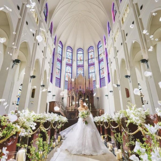 バージンロード20mの本格大聖堂◇模擬挙式でのチャペル体験