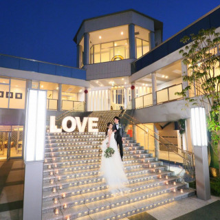 夕景での撮影も人気です