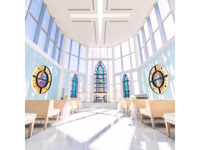 エリアでも稀少な広々としたチャペル