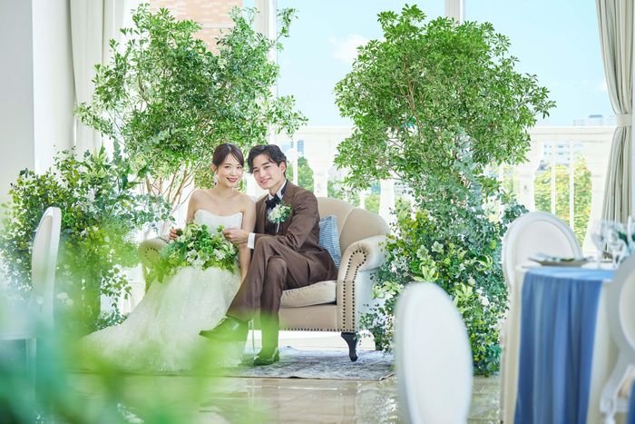 会場内だけではなく、外でみんなと過ごしたい!そんな希望をかなえられる会場です♪
