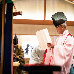 斎主より捧げる「祝詞奏上」|有栖川清水の写真(4657898)