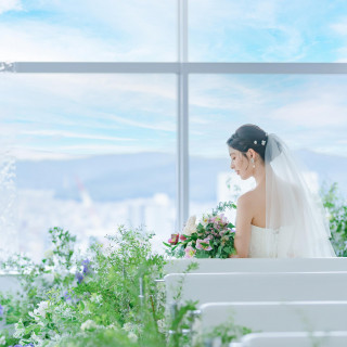 会場内のあらゆる場所から望める岡山市街