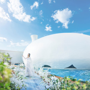 繭（COCOON）からインスピレーションを受けたチャペルで神聖な誓いを。|福岡 天神モノリス (FUKUOKA TENJIN MONOLITH)の写真(54585092)