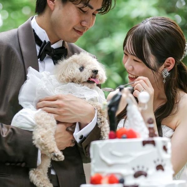 大切なペットと一緒に過ごす結婚式も叶えられます