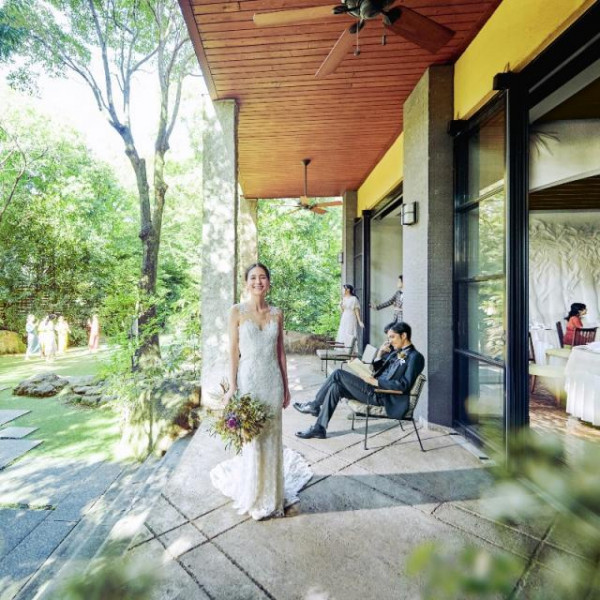 ガーデンとの境界線をなくした会場