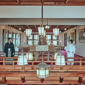 おふたりの未来を照らす釣燈籠|奈良ホテルの写真(38527928)