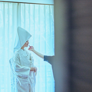綿帽子は白無垢ならでは|奈良ホテルの写真(38527978)