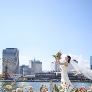 神戸を象徴する港の風景でフォトスナップ|THE MARCUS SQUARE KOBE（ザ マーカス スクエア 神戸）の写真(26714236)