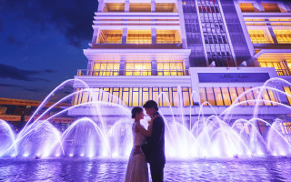 感動の噴水ショーでお見送り|ノートルダム神戸/FIVESTAR WEDDINGの写真(51459982)