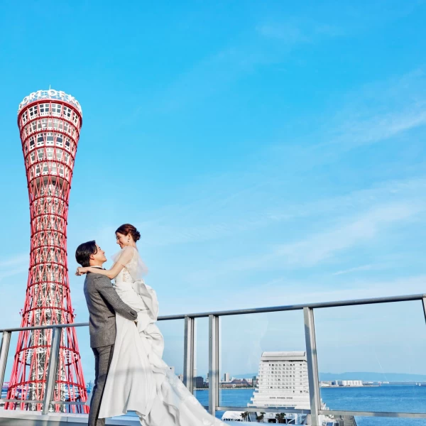 神戸港を一望できるオーシャンビューは門出にふさわしい