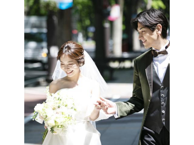 定禅寺通りでの写真撮影も人気!