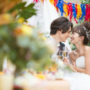 緑に囲まれたプライベートガーデンはふたりとゲストだけの特別な場所|「最高の一日」～Wonderful Wedding～の写真(3636508)