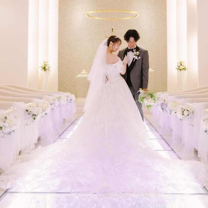 ロングトレーン・Aライン・マーメイドなど自分らしいスタイルを探そう