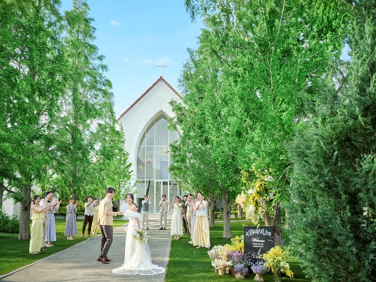 絶好のロケーションの下、一生に残るご結婚式を
