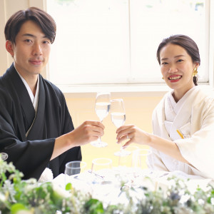いよいよ祝宴の始まり！「呼ばれて嬉しいレストラン」でゲストの皆様もお料理への期待が膨らみます|ジャルダン ポール・ボキューズ（しいのき迎賓館内）の写真(25857442)