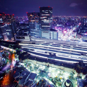 遠方からのゲストも感動！夜は東京駅の絶景を愉しめる。|アンティカ・オステリア・デル・ポンテの写真(352516)