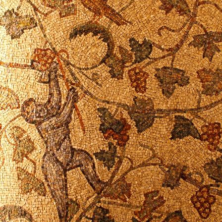 イタリアの職人が長年かけて完成させた、世界にひとつのモザイク壁画。|アンティカ・オステリア・デル・ポンテの写真(400020)