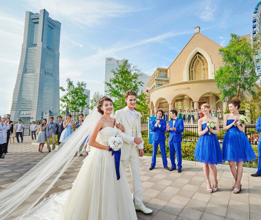 「みなとみらい」におふたりの新たな想い出が刻まれる。「みなとみらい」に訪れる度に結婚式の幸せが思い出される。