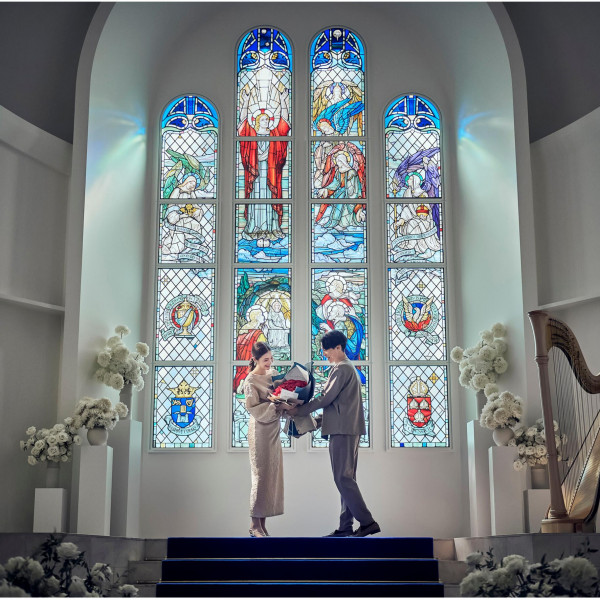 憧れの大聖堂チャペルをおふたりだけの貸切空間に♪