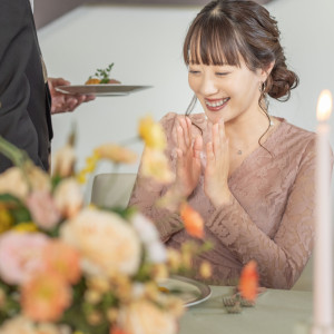 結婚式でゲストが楽しみにしている1つでもあるお料理|ベル・ブランシェ天童（ベルヴィグループ）の写真(41765655)