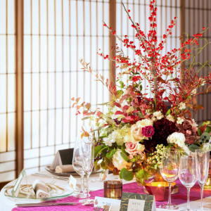 装花やテーブルクロス。お2人のコーディネート次第で自由自在な雰囲気に。|HATSUNEYA GARDEN ～since1868 Kawagoe～（ハツネヤ ガーデン）の写真(19007014)