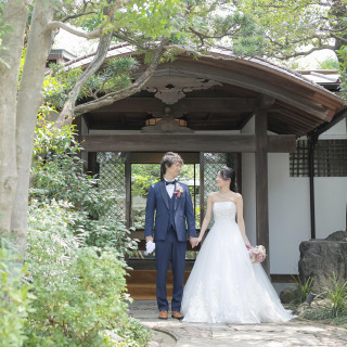 ウェディングドレス×日本家屋は周りの人たちと被らない。