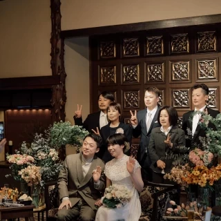 会場の一角にフォトスポットを設けて家族とたくさん写真撮影。