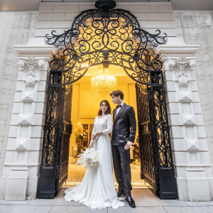 会場内や東京駅で特別な前撮りに。