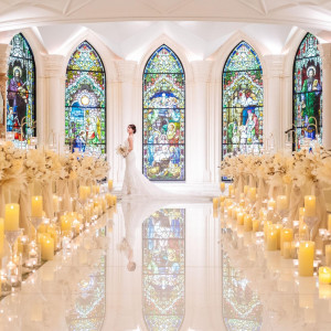 《花嫁憧れ大聖堂》スワロフスキー煌めく会場×美食*絶品4万試食