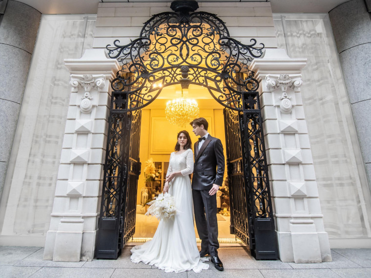 会場内や東京駅で特別な前撮りに。