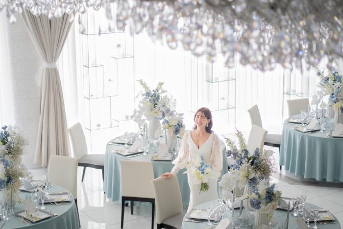 光あふれる上質空間で、ふたりらしい上品な結婚式が叶う
