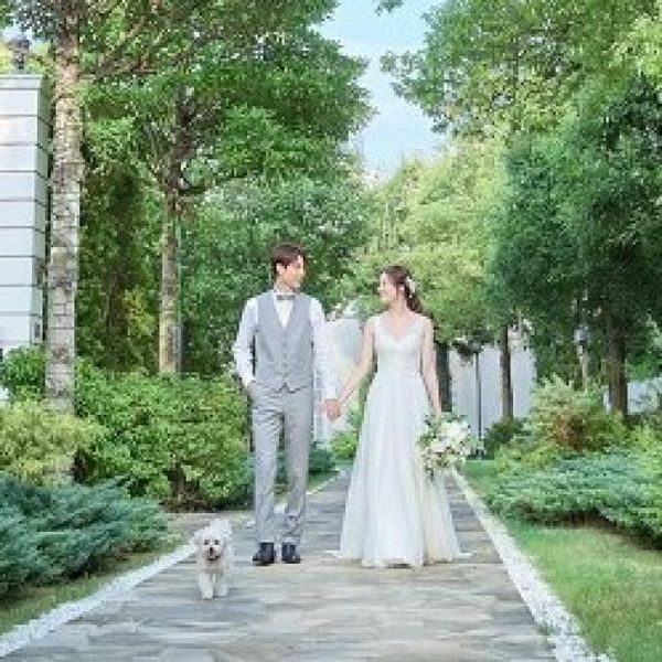 一組貸切だからこそ、本番前も愛犬と過ごす時間もたっぷりご用意。