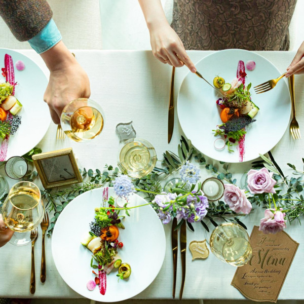 フレンチジャポネのフルコースで老若男女全てのゲストも大満足!