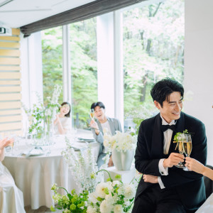 ゲストとの距離が近い分、会話が弾みます。|鶴見ノ森 迎賓館の写真(52587307)