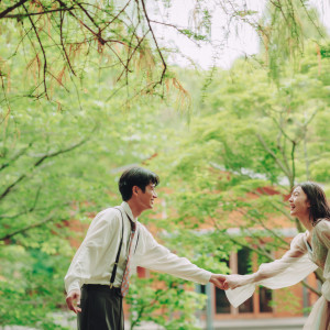 森の中で撮影や前撮りも|鶴見ノ森 迎賓館の写真(52587544)