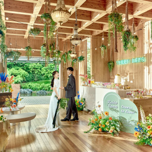 ゲストの待合室＆挙式のあとのウェルカムパーティーの会場として|鶴見ノ森 迎賓館の写真(52587699)