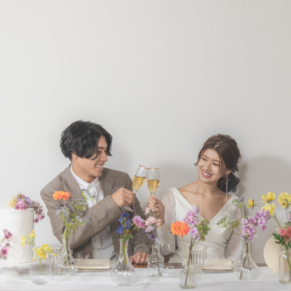 【特典】新婦衣装は定価より90%OFF・新郎衣装は定価より85%OFF適応
