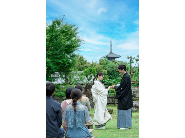 京都らしい八坂の塔を借景に叶える特別な和婚式