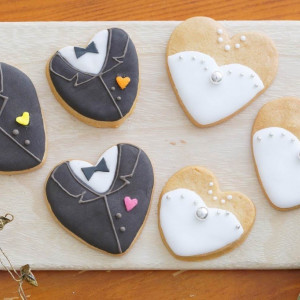 送賓用クッキー。新郎新婦をモチーフに✨こんなに可愛いと食べるのももったいないですよねっ♡グランシア須賀川♡|グランシア須賀川の写真(1318845)