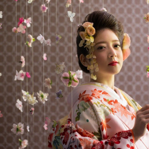 和装×お花。シックでモダンだけど今っぽい。そんな欲張りな希望も叶えられちゃうのがグランシア。  ♡グランシア須賀川♡|グランシア須賀川の写真(1010777)