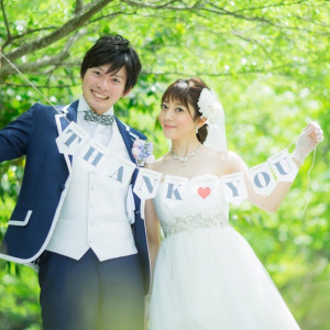 ハンドメイドガーランド 小物もお持ち込みOK！お二人らしく自由に楽しく！
♡グランシア須賀川♡|グランシア須賀川の写真(1010774)