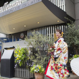 家婚らしく、、会場でお支度、そしてこれから神社挙式へ。家族でご移動。
