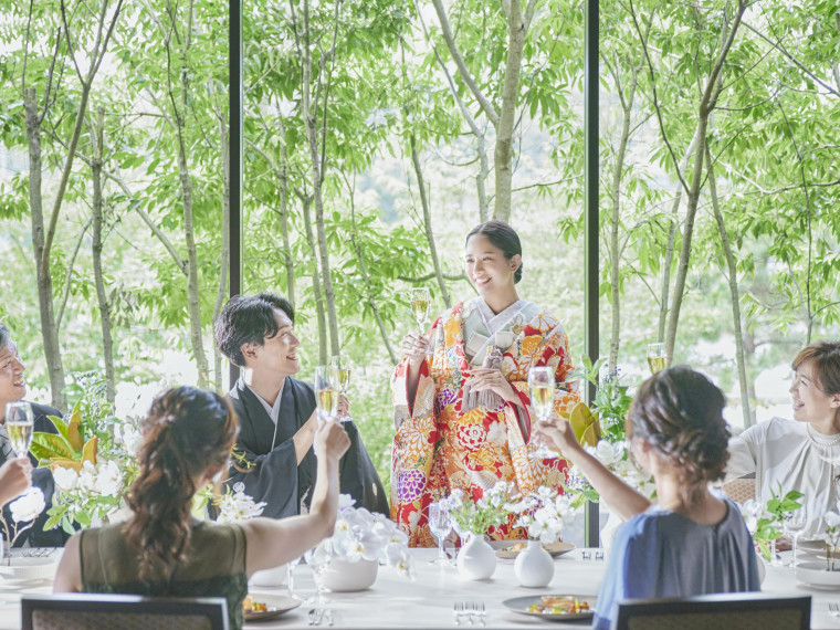 和装との相性バッチリ!和婚の憧れを素敵に叶える空間♪