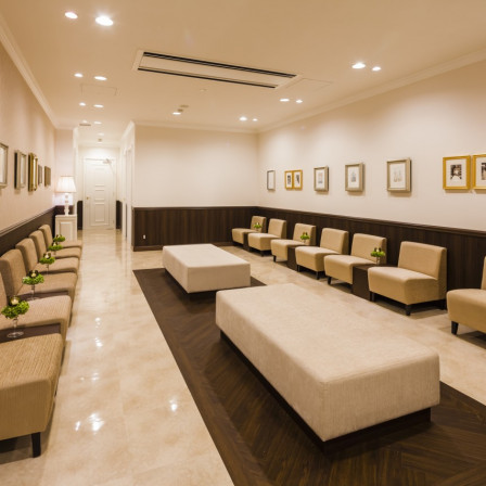 お待ち合いスペースも広々と確保しております|ニーズ横浜シーズンズ by T&G WEDDING(旧 ザ・シーズンズ)の写真(1128910)