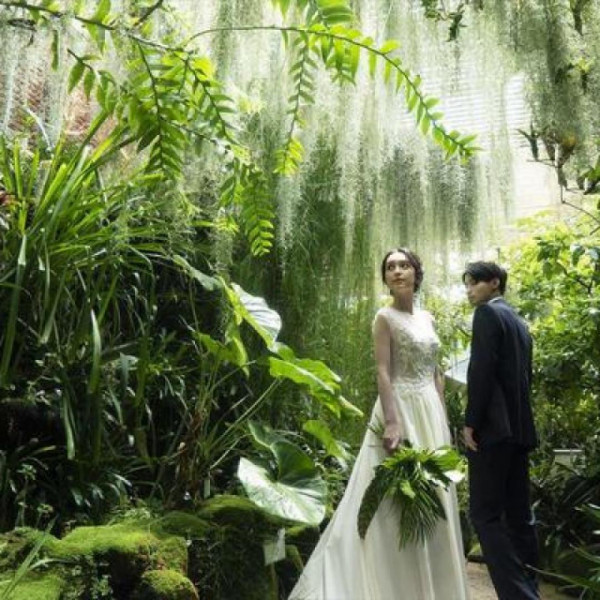 植物園もあるので緑の中でのお写真